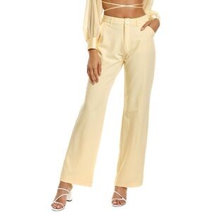 Danielle Bernstein WeWoreWhat classic trouser in buttermilk
